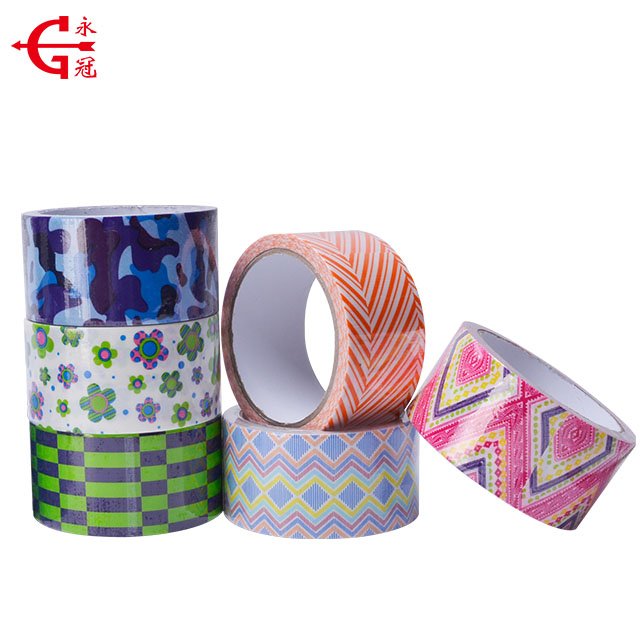 Cloth tape duct tape jumbo roll Hot Melt Adhesive Packaging Polyethylene Custom Printed colored duct tape