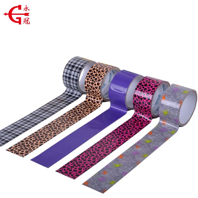 Cloth tape duct tape jumbo roll Hot Melt Adhesive Packaging Polyethylene Custom Printed colored duct tape