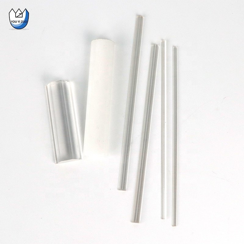 Youyizuo Manufacturer Custom Size Cutting Recycled 6mm 9mm White Clear Colorful PVC Plastic Rod Acrylic Rods For Decoration