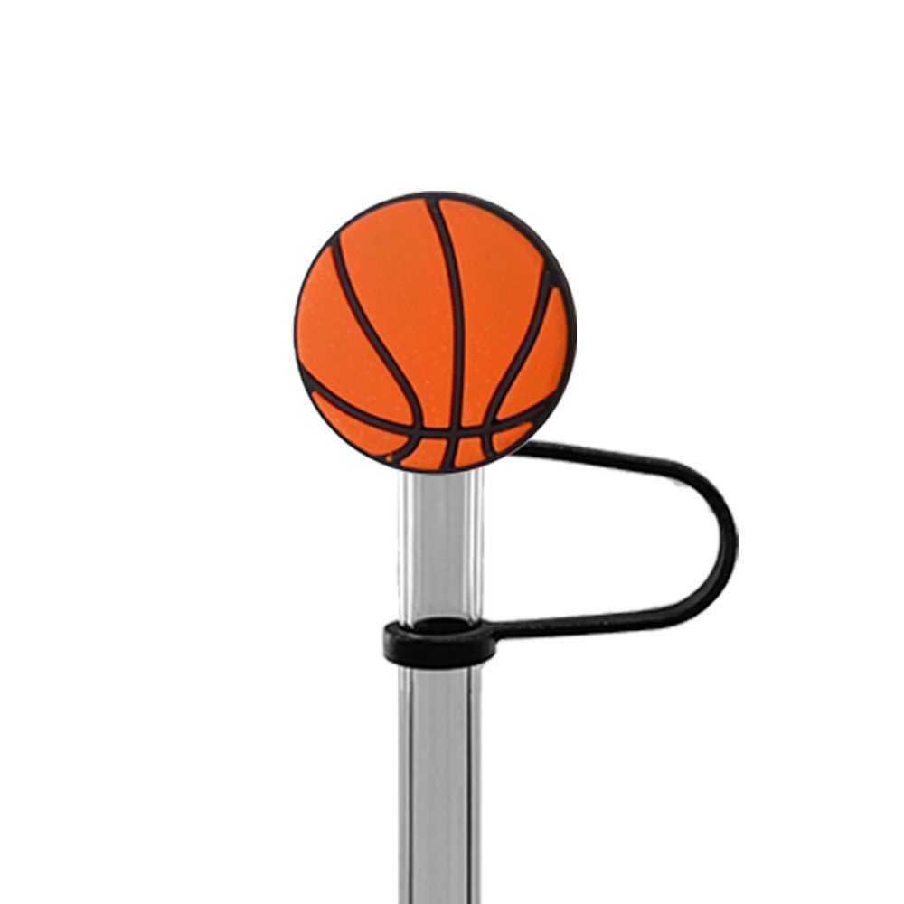 Silicone Sports Straw Topper Basketball Customized PVC Decoration Football Wholesale 10mm Straw Topper Cover Club Accessories