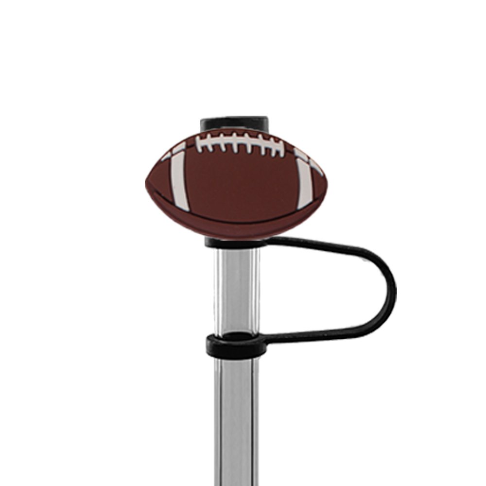 Silicone Sports Straw Topper Basketball Customized PVC Decoration Football Wholesale 10mm Straw Topper Cover Club Accessories