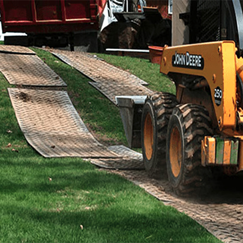 200mm x 200mm HDPE Excavator Road Ground Protection Mats Plastic Sheets for Track and Road Filling & Levelling