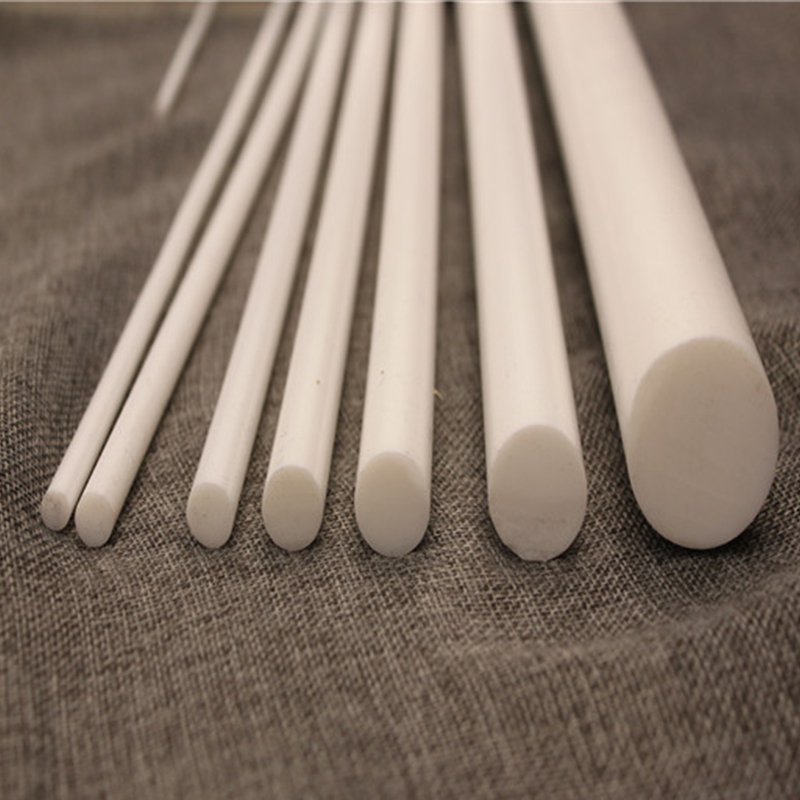 China factory custom size white pure ptfe rod hot selling chemical resistant durable PTFE plastic rods