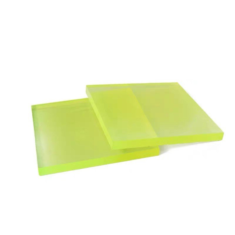 Industrial Wear-Resistant Polyurethane Board, Translucent PU Rubber Sheet, High Hardness & Beef Tendon Toughness, Glue Adhesive