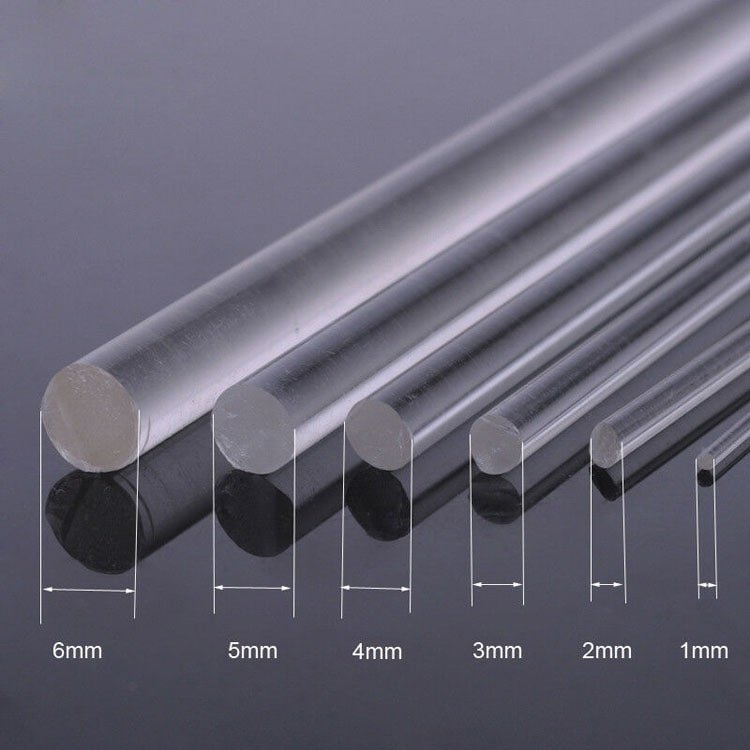 Transparent clear cylinder Acrylic Stick circular colors Solid Pin Lucite PMMA Plexiglass Bar plastic round cast acrylic Rod