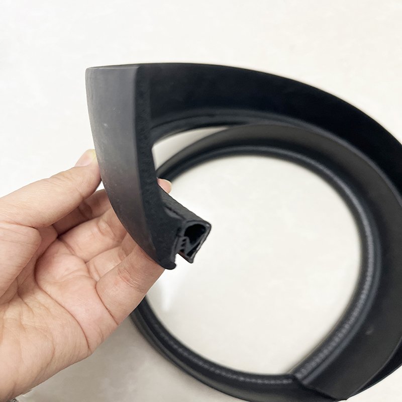 Bulb Trim with EPDM Rubber Seal Automotive Weather Stripping Car Door Seal Strip with Side Bulb for Cars Boats Trucks RVs