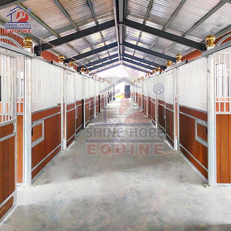 Other animal husbandry equipment horse stall steel equine building steel hot dip horse stable horse box door