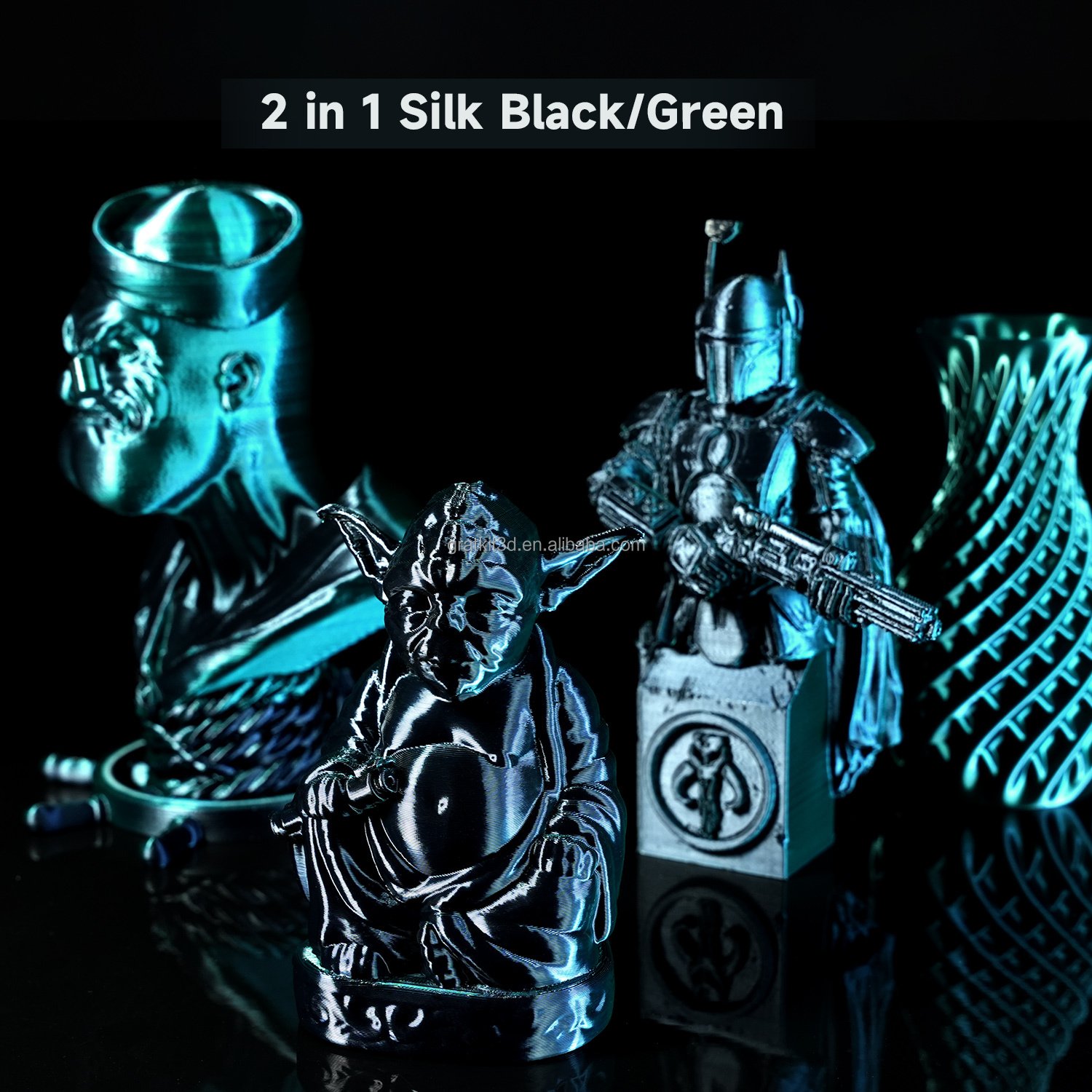 Factory Price Silk Dual Color PLA 1.75mm Smooth printing Filament