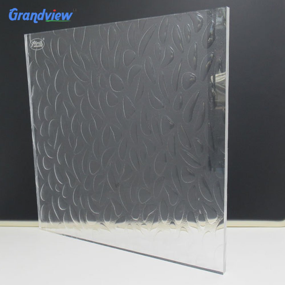 WholesaleAcrylic Material Shower Room Use New Pattern Water Line Textured Acrylic Sheet