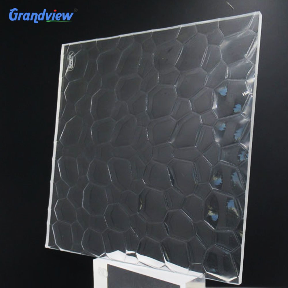 WholesaleAcrylic Material Shower Room Use New Pattern Water Line Textured Acrylic Sheet