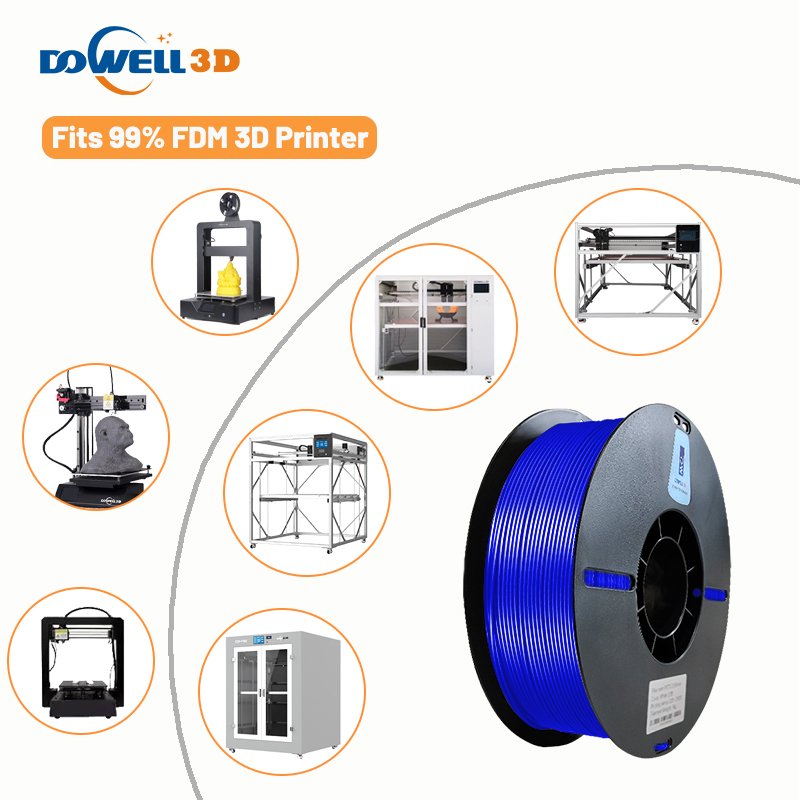 Dowell 3d FDM 3D printer filament PETG 1.75MM plastic rods PETG 1.75mm no chogging