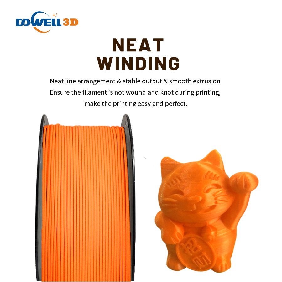 Dowell 3d FDM 3D printer filament PETG 1.75MM plastic rods PETG 1.75mm no chogging