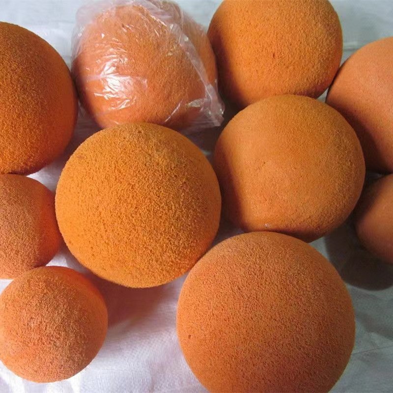 color sponge foam rubber ball for clean pipe putzmeister concrete pump cleaning sponge ball