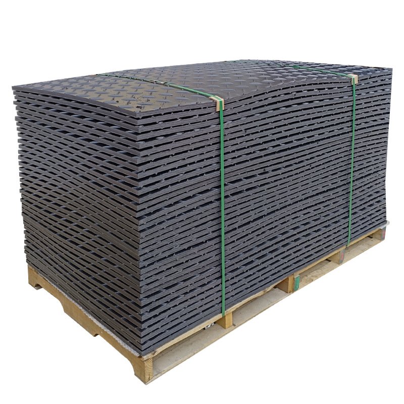 Black Uhmwpe Ground Protection Mat/ Hdpe Roadway Sheet/Temporary Flooring Pad