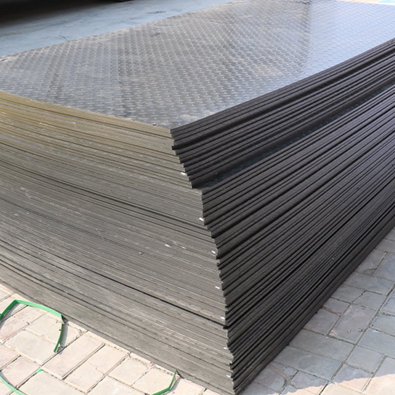 Black Uhmwpe Ground Protection Mat/ Hdpe Roadway Sheet/Temporary Flooring Pad