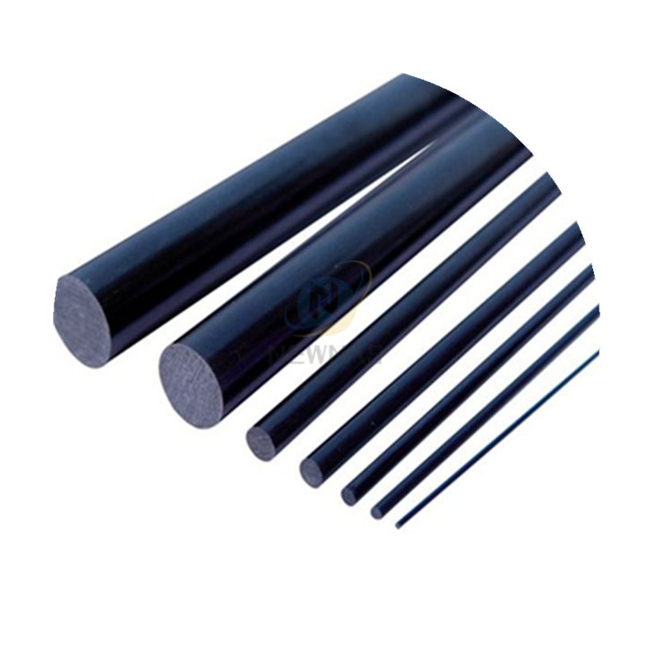 Custom Size Dia 30mm*1000mm Engineering Plastic Bar 30% Carbon Fiber Filled Peek CF30 Rod