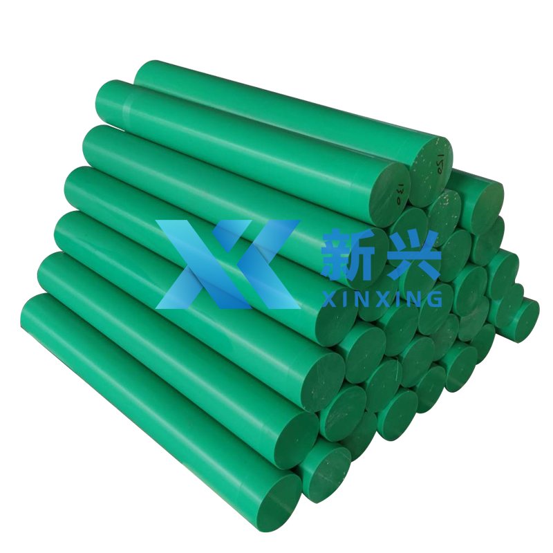 green color UHMW PE 1000 rods Polyethylene Rod