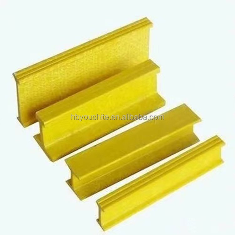 Industrial FRP Support Beam Fiberglass Composite FRP GRP Pultruded Hollow Tube Platform Handrail Ladder Bracket
