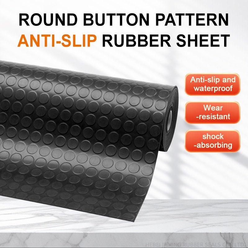 Coin Stud Rubber Flooring Herringbone pattern non-slip rubber sheet Stripe dot shock-absorbing rubber sheet