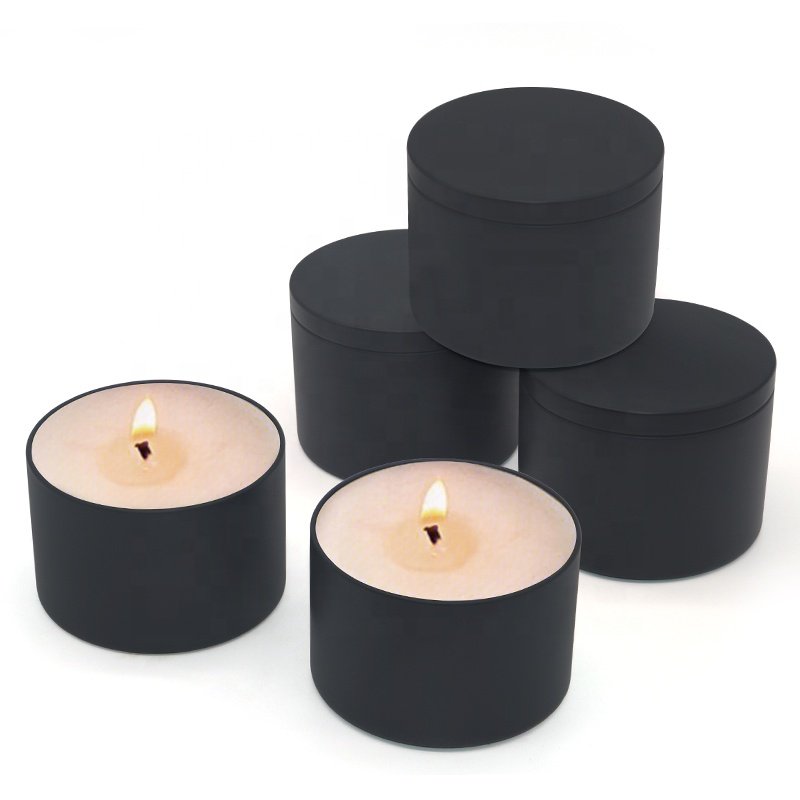 XPD 4Oz 8 Oz 16Oz Decorative Christmas Seamless Gold Candle Tins Empty Soy Wax Scented Wedding Gift Metal Can Containers