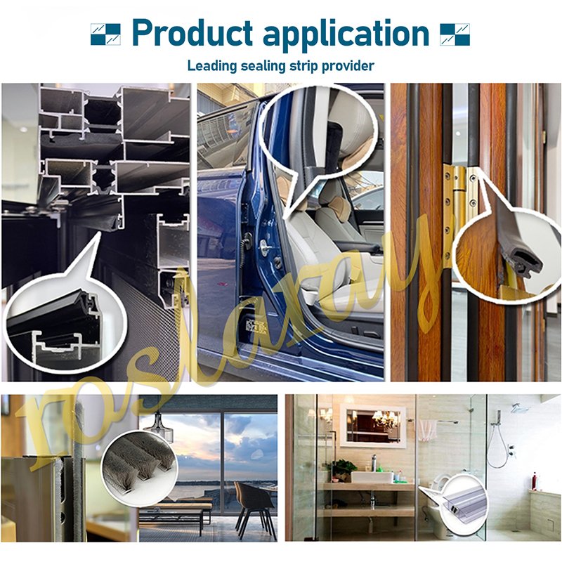 EPDM Rubber Seal Strip Aluminum Window Frame Rubber Gasket Seals Door Gasket Sealing Door