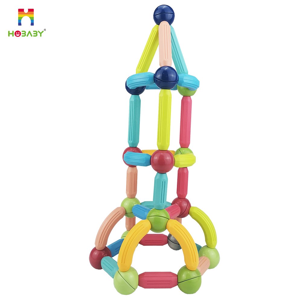 68pcs Magnetic Balls and Rods Set, Magnetic Building Set, Magnetic Balls and Sticks