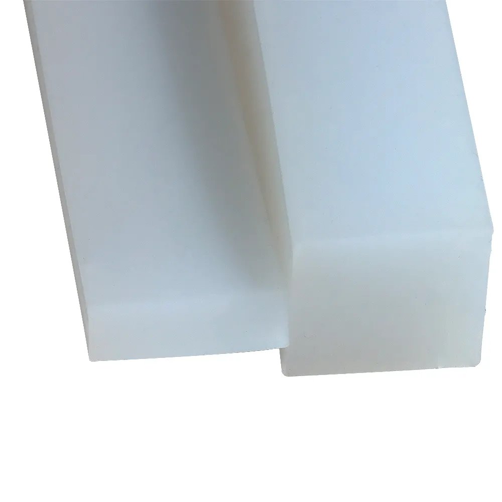 Rubber seals of high temperature resistant silicone material for machinery