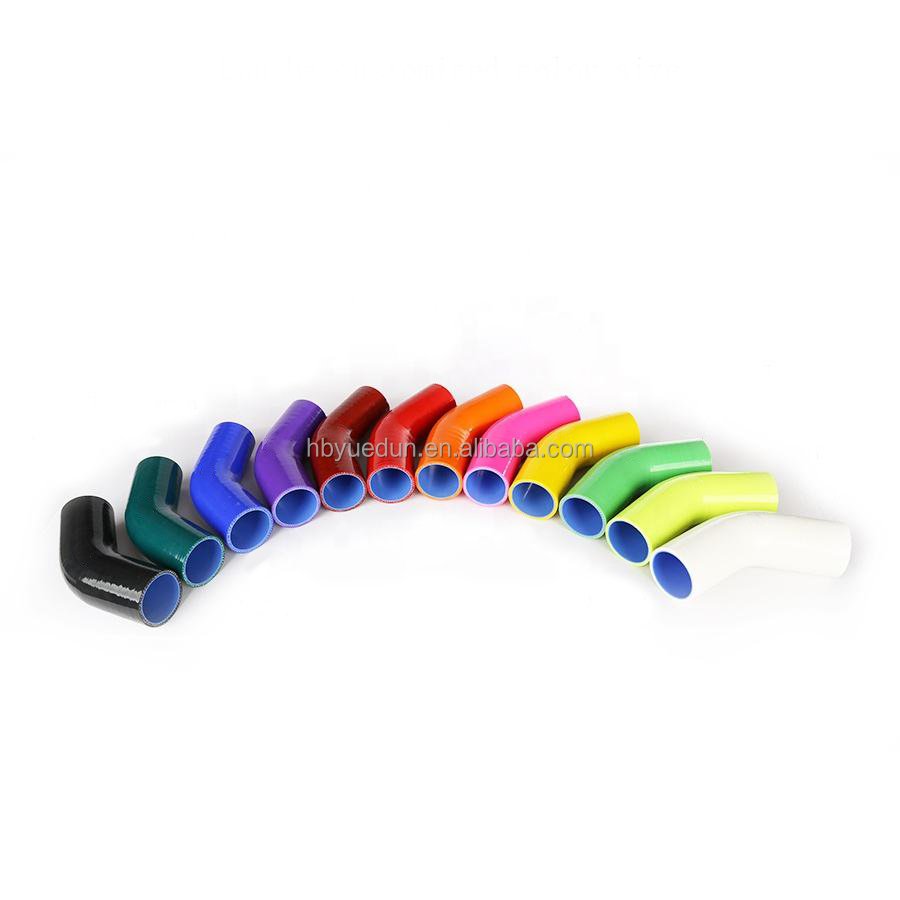 Custom Automotive Universal Heat Resistant 45 90 135 180 Degree Modified Car Air Intake System Elbow Silicone Hose Manufacturer