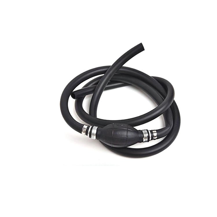 Diesel hand squeeze oil pump black rubber fuel delivery vacuum fuel pipe manual start pump