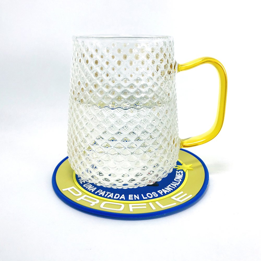 Custom Logo Wholesale Silicone Cup Rubber Soft PVC Silicone Tea Cup Coaster