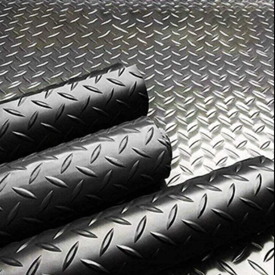 Factory custom multi-color size anti-slip wear and fatigue willow leaf pattern rubber sheet