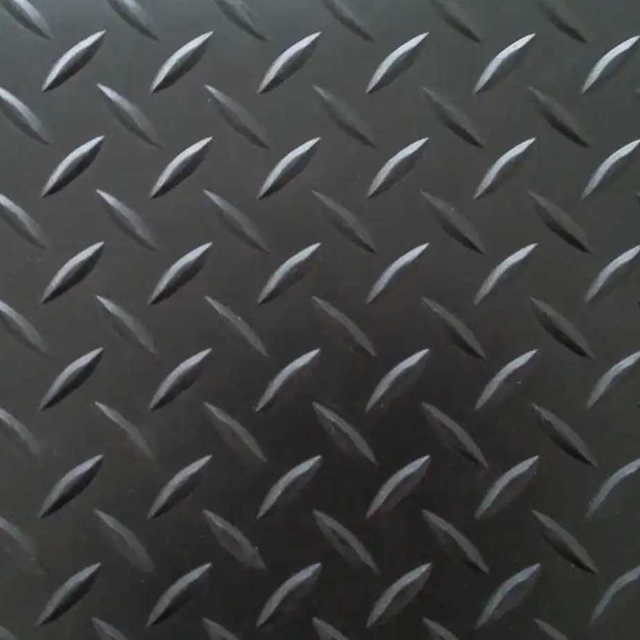 Factory custom multi-color size anti-slip wear and fatigue willow leaf pattern rubber sheet