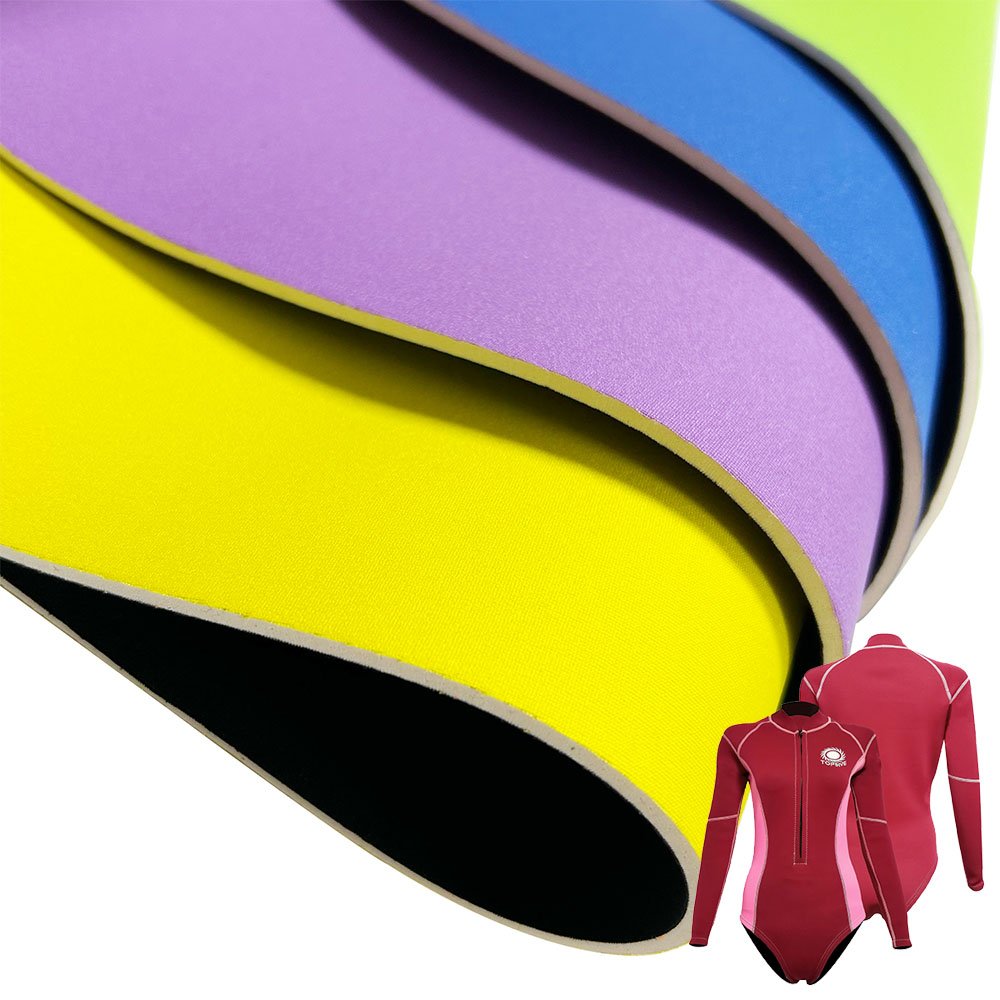 Factory Sale Odorless 2mm 3mm Custom Colored waterproof polyester nylon Fabric Thin Neoprene Fabric