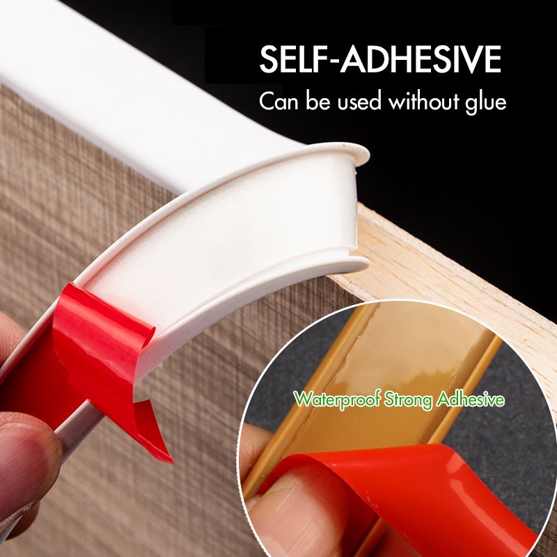 Rubber u edge band PVC TPE flexible self adhesive edge banding tape rubber edge banding for furniture