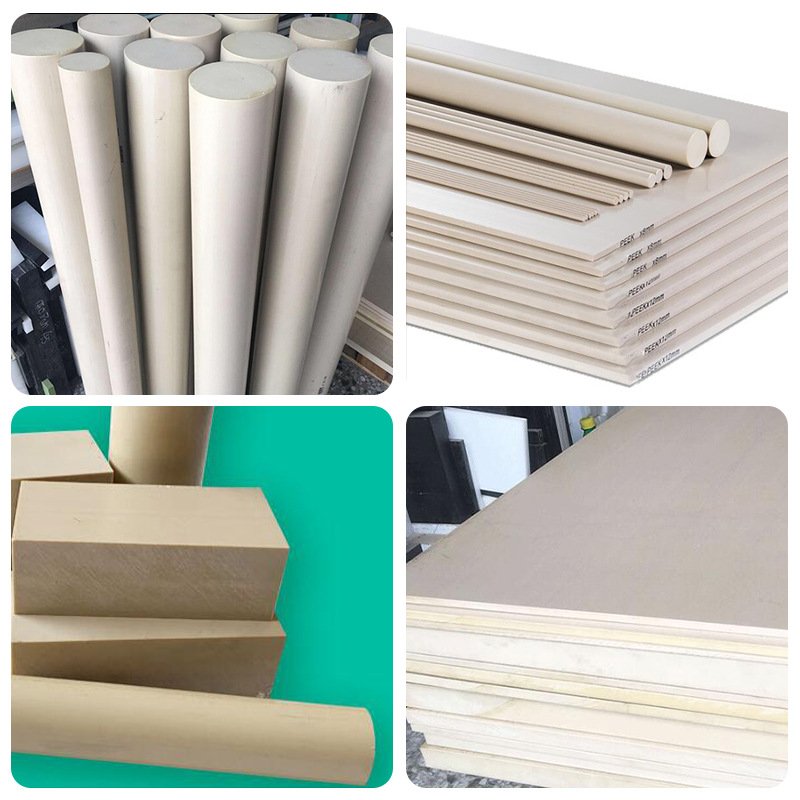 Manufacturer High Temperature Resistant PEEK Rod Raw Material Pure Natural white Peek Rods Plastic PEEK Round Bar