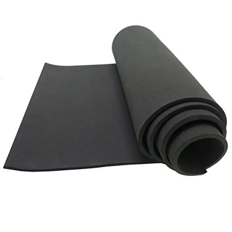 Eco-friendly high quality 1~10mm thickness silicone/cr/eva/pe foam rubber roll sheet
