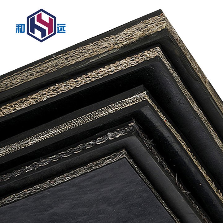 Customized sandwich rubber sheet Natural rubber smooth surface cloth insert Wholesale industrial rubber Mats