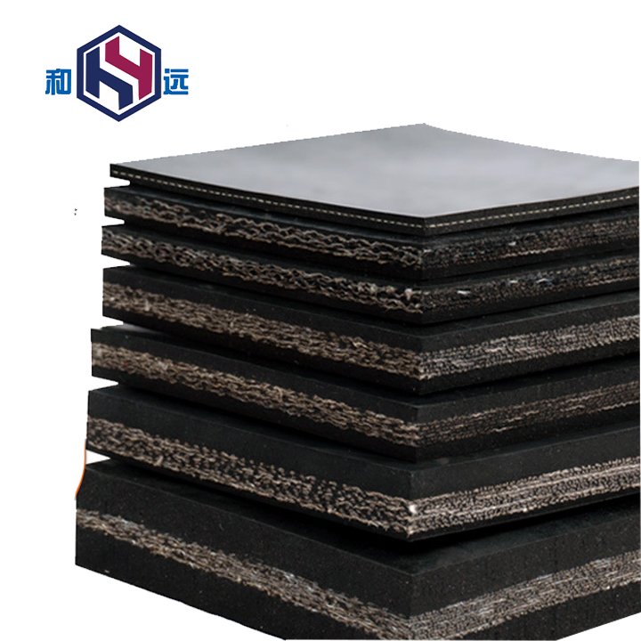 Customized sandwich rubber sheet Natural rubber smooth surface cloth insert Wholesale industrial rubber Mats