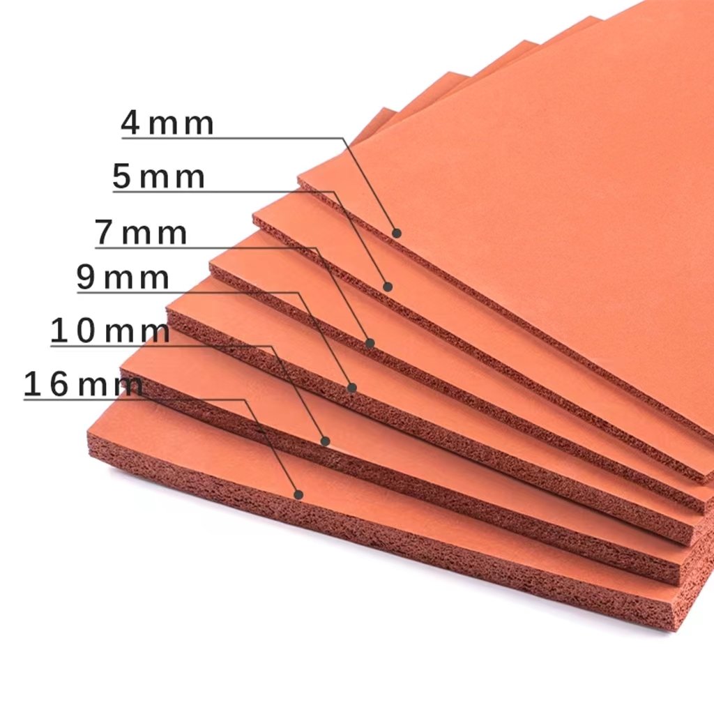 Manufacturers hot multi-color 1-10mm foam silicone board/silicone pad/silicone sheet