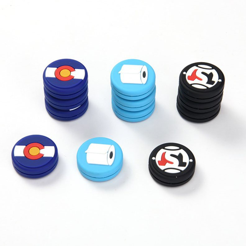 OEM design tennis racquet vibration dampener silicone tennis dampeners custom logo