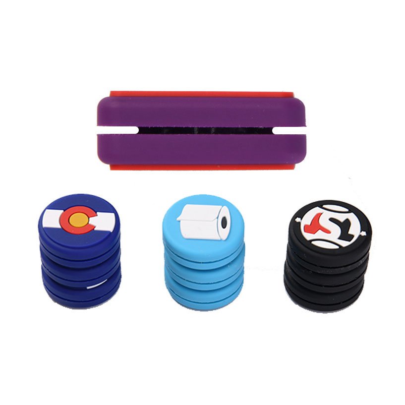 OEM design tennis racquet vibration dampener silicone tennis dampeners custom logo