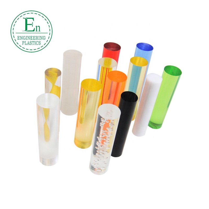 custom cast plastic rod clear colored threaded acrylic rod