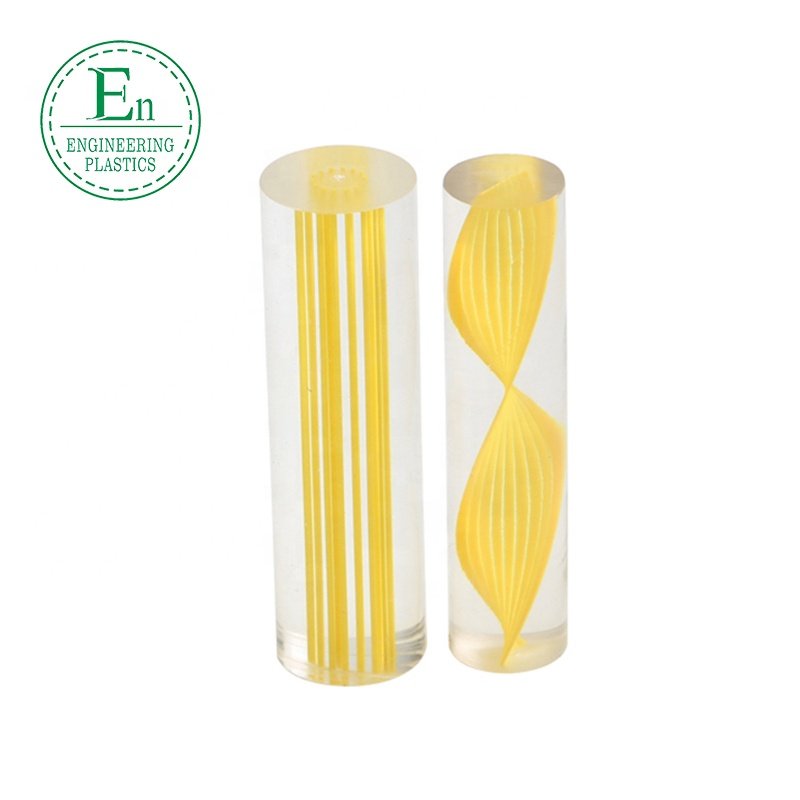 custom cast plastic rod clear colored threaded acrylic rod