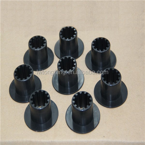 gym parts Plastic guide bushings for weight stacks, fitness equipment black plastic bushings