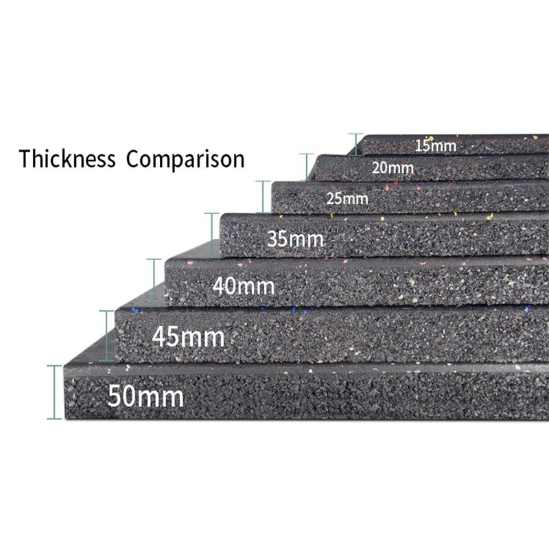 Factory direct rubber floor tile shooting range protective wall sports ground gym floor