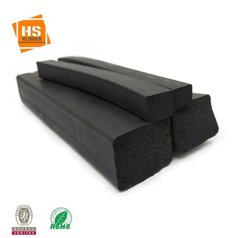 Easy building-in EPDM foam tape rubber seal strip