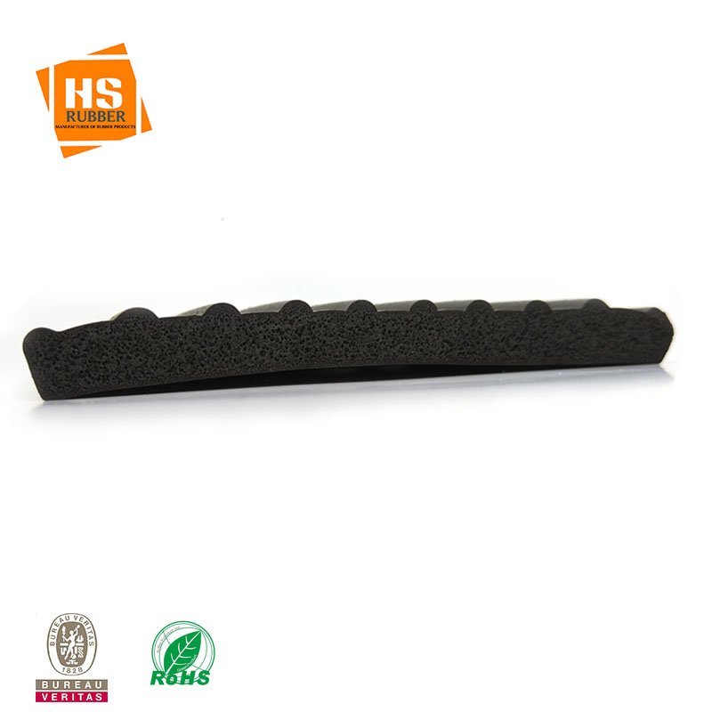 Easy building-in EPDM foam tape rubber seal strip