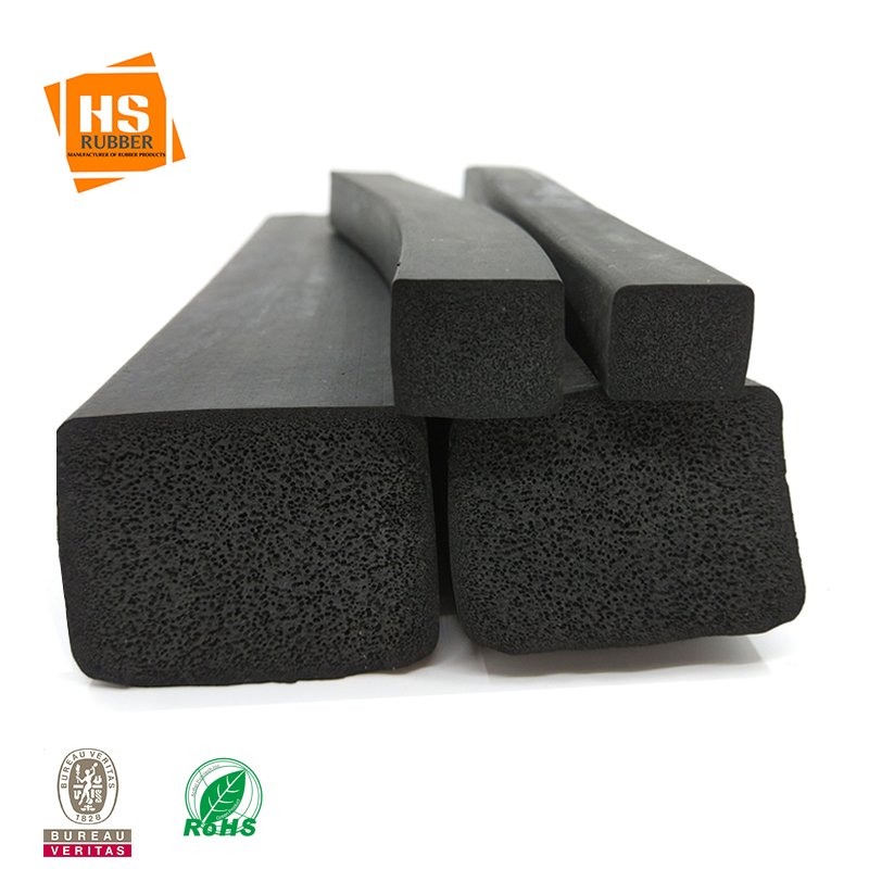 Easy building-in EPDM foam tape rubber seal strip
