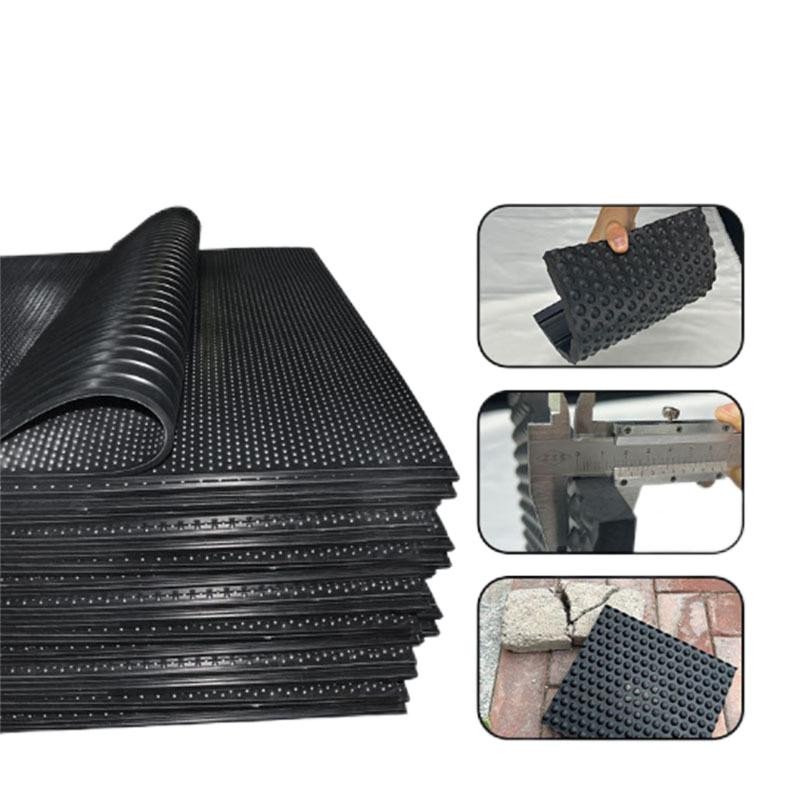High quality low price anti slip animal husbandry stable cow rubber mat floor