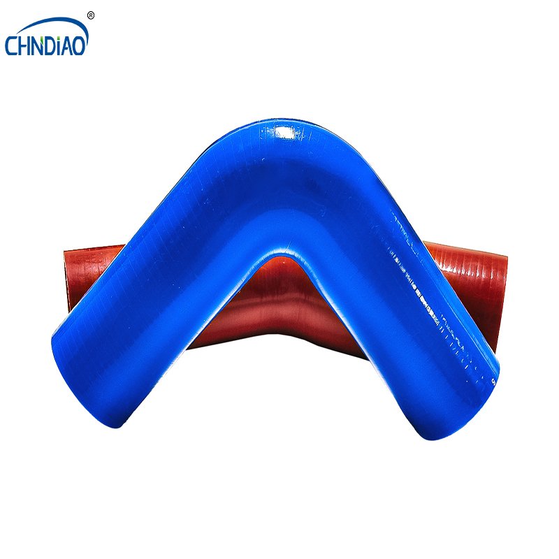Heat resistant flexible 22mm automotive turbo radiator 135 degree elbow silicone rubber hose